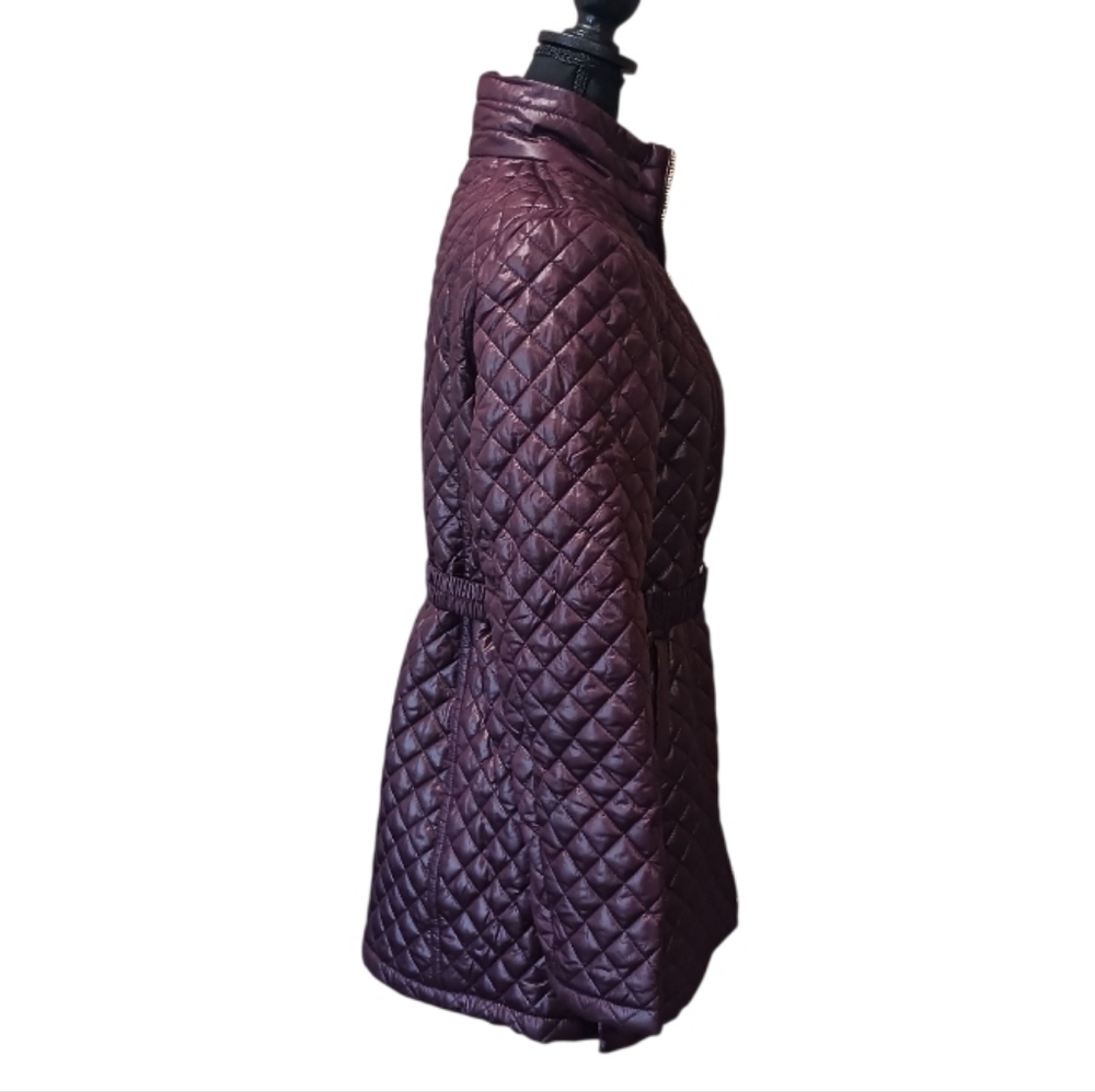 Via Spiga Quilted Clip Belt Coat - Picture 5 of 11